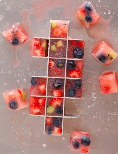 Mixed Fruit Ice Cubes