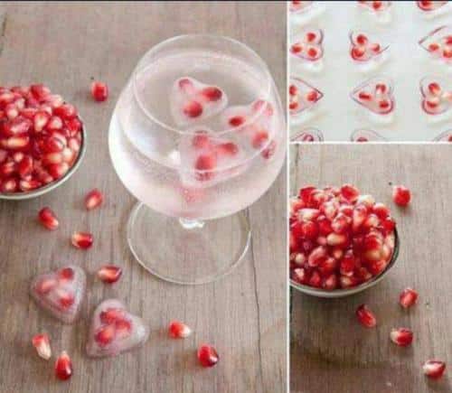Pomegranet Ice Cubes