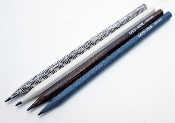 Caran D'Ache Blue Pencils