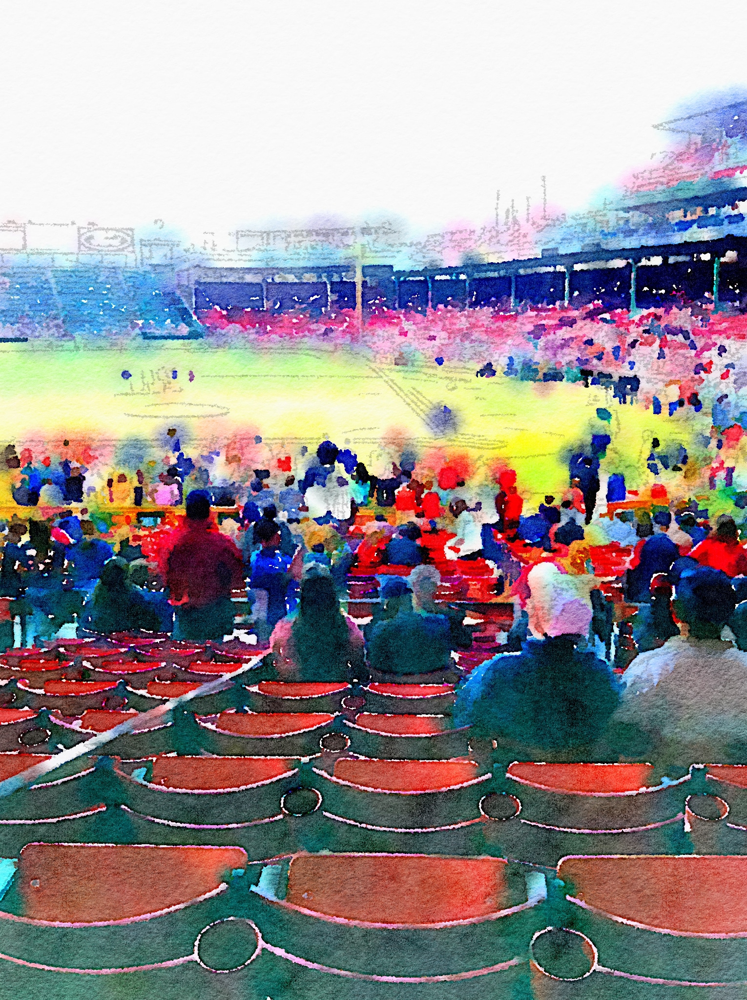 Red Sox Watercolor