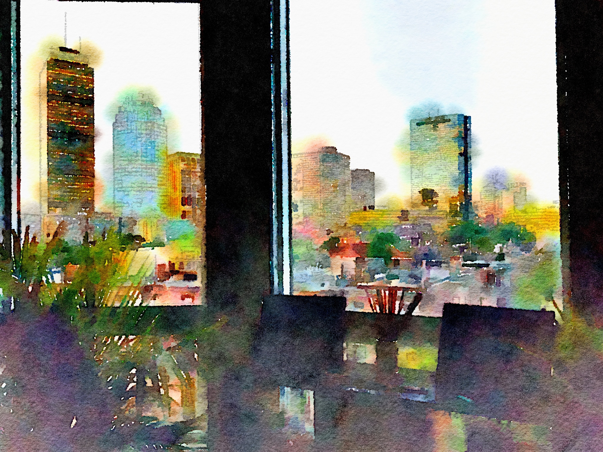 Watercolor of my view